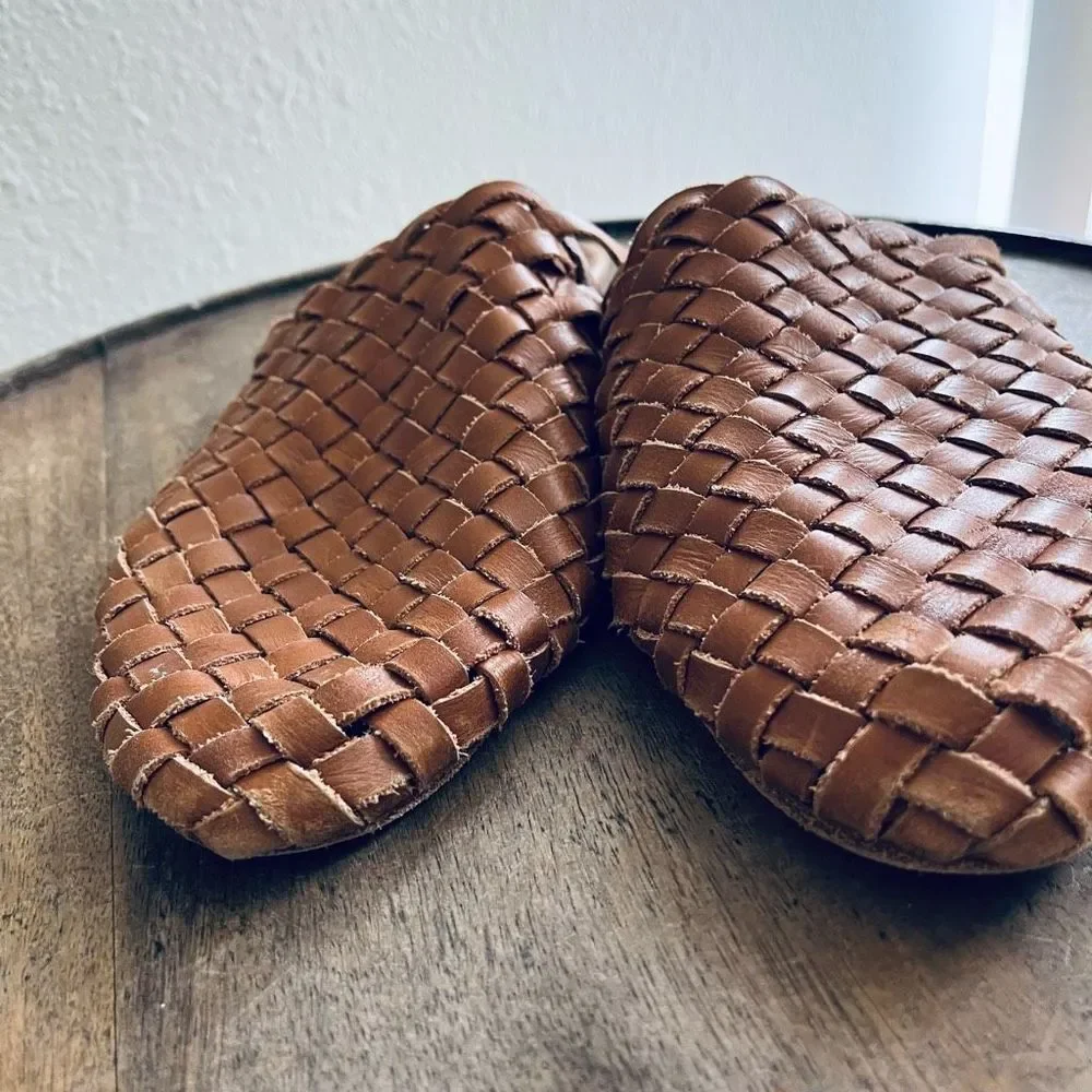 St. Agni Woven Slides Leather Women’s 39 US 9 - Picture 3 of 7